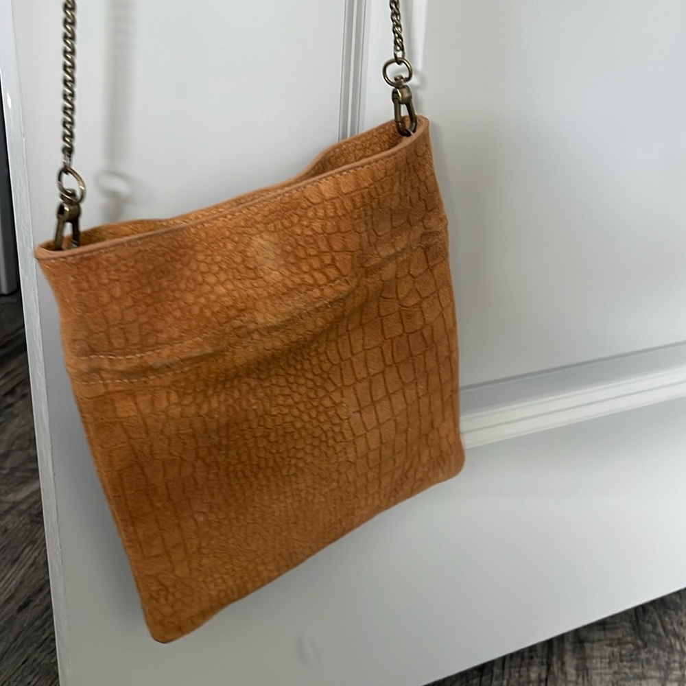 Free People crossbody brown leather purse